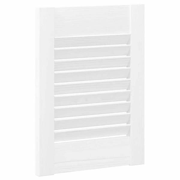 vidaXL Skåpsdörrar lamelldesign 2 st vit 39,5x29,5 cm