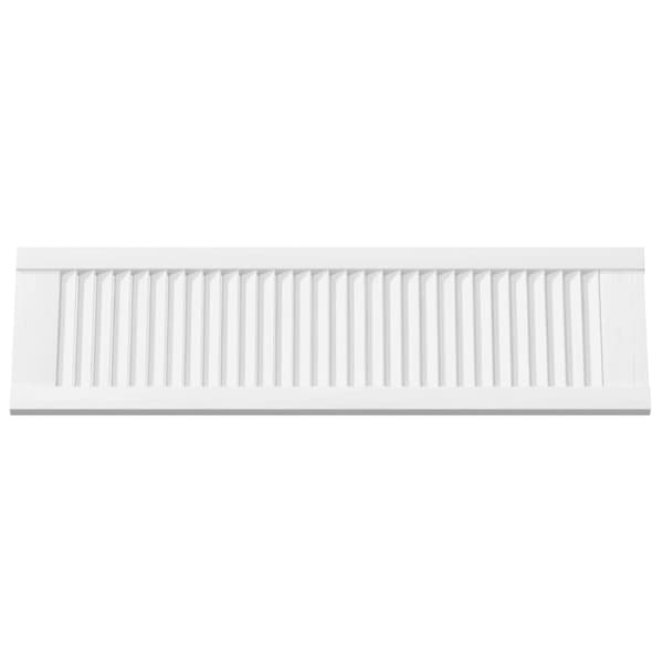 vidaXL Skåpsdörrar lamelldesign 2 st vit 99x29,5 cm