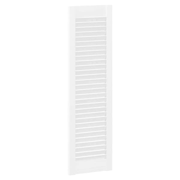 vidaXL Skåpsdörrar lamelldesign 2 st vit 99x29,5 cm