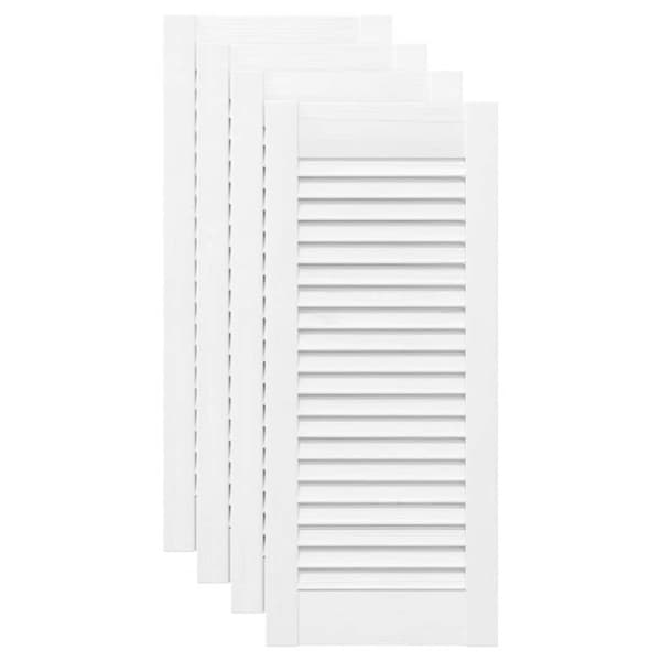 vidaXL skabslåger 4 stk. 69x29,5 cm lameldesign hvid