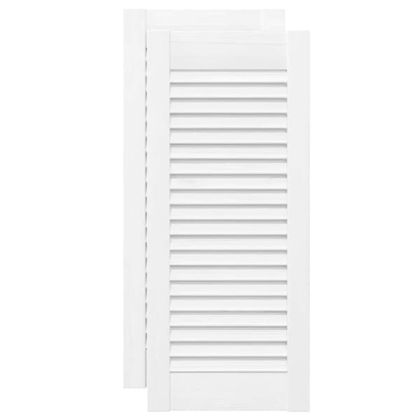 vidaXL skabslåger 2 stk. 69x29,5 cm lameldesign hvid