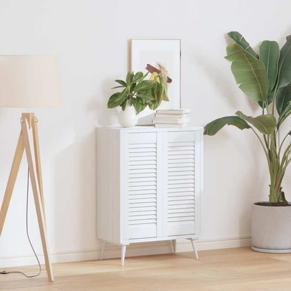 vidaXL skabslåger 2 stk. 69x29,5 cm lameldesign hvid