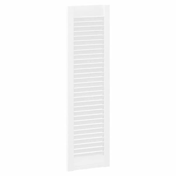 vidaXL Skåpdörr lamelldesign vit 99x29,5 cm