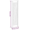 Miniatyrbild 11 av 11: vidaXL Skåpdörr lamelldesign vit 99x29,5 cm
