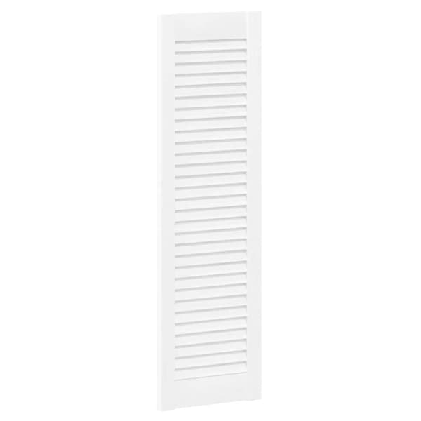 vidaXL Skåpdörr lamelldesign vit 99x29,5 cm
