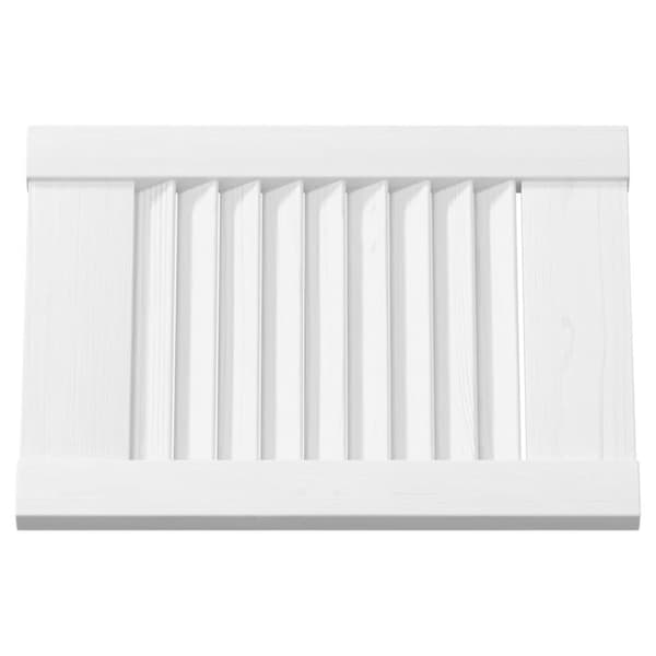 vidaXL Skåpsdörrar lamelldesign 4 st vit 39,5x29,5 cm