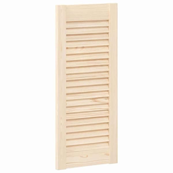vidaXL skabslåge 69x29,5 cm lameldesign massivt fyrretræ