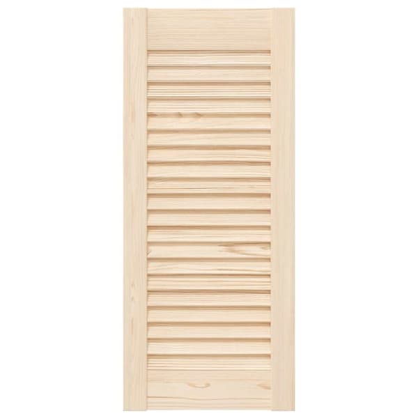 vidaXL skabslåge 69x29,5 cm lameldesign massivt fyrretræ