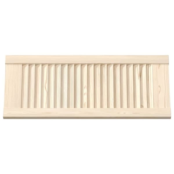 vidaXL skabslåge 69x29,5 cm lameldesign massivt fyrretræ