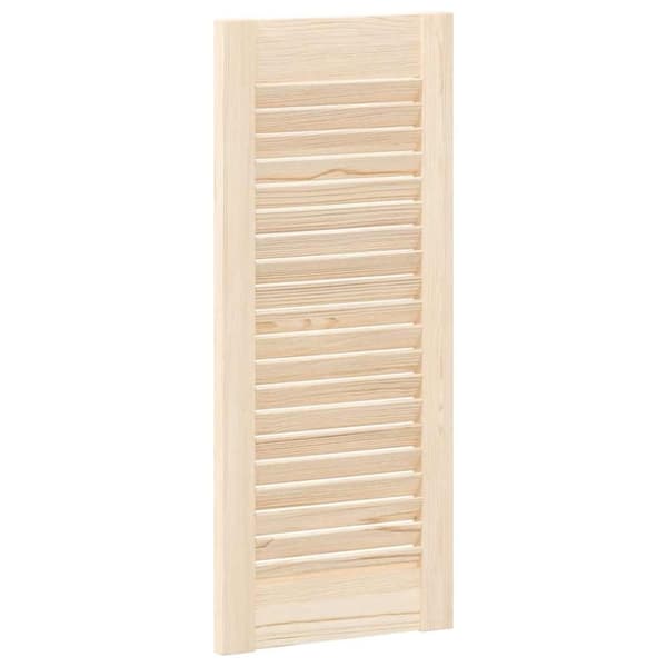 vidaXL skabslåge 69x29,5 cm lameldesign massivt fyrretræ