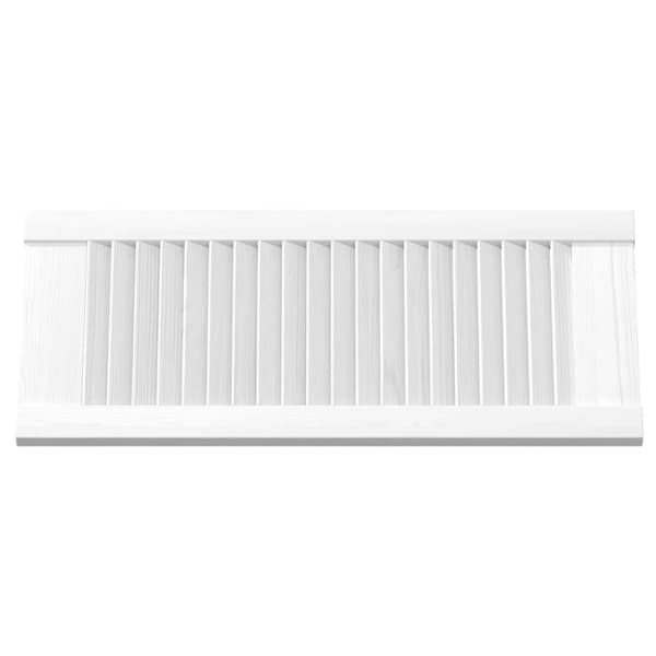 vidaXL skabslåge 61,5x29,5 cm lameldesign hvid