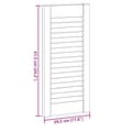 Miniatyrbillede 10 af 10: vidaXL skabslåge 61,5x29,5 cm lameldesign hvid