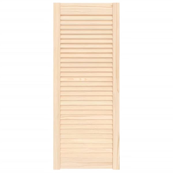 Skåplucka lamelldesign 99,3x39,4 cm massiv furu