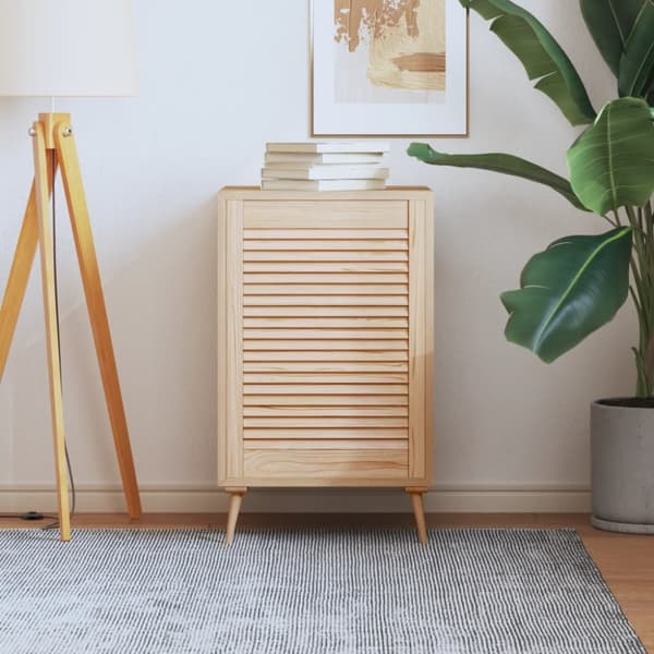 Skåplucka lamelldesign 69x49,4 cm massiv furu