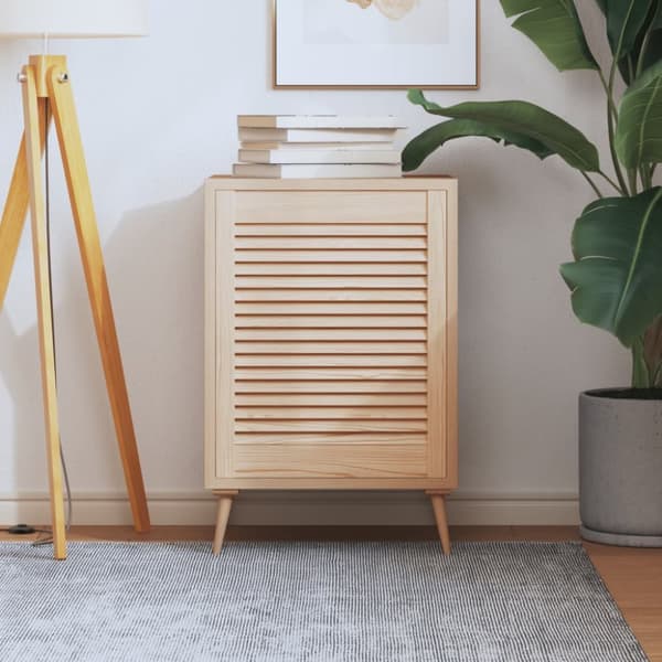 Skåplucka lamelldesign 61,5x49,4 cm massiv furu