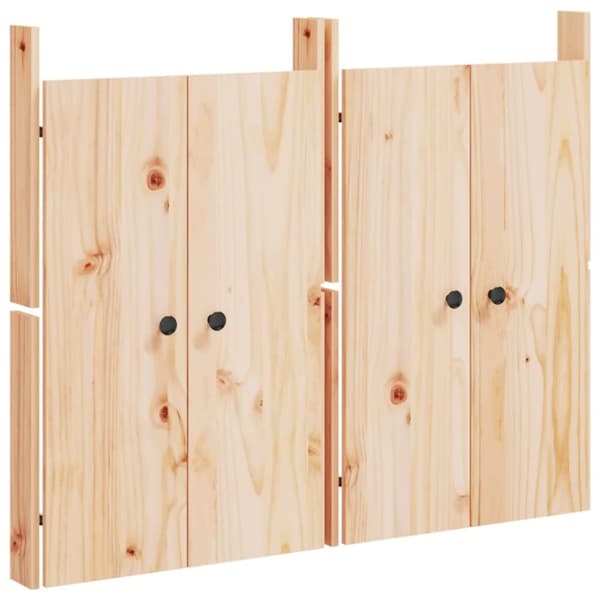 Köksluckor för utomhusbruk 2 st 50x9x82 cm massiv furu