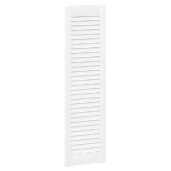 Skåpsdörrar lamelldesign 2 st vit 99x29,5 cm