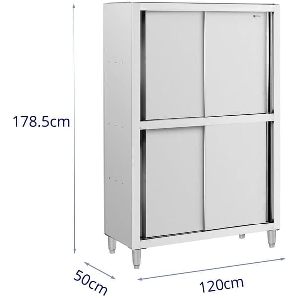 Royal Catering Rostfritt skåp - 1200 x 500 x 1800 mm - Royal Catering