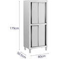 Miniatyrbild 5 av 5: Royal Catering Rostfritt skåp - 800 x 500 x 1800 mm - Royal Catering