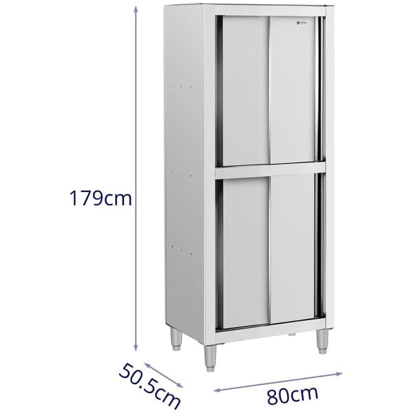 Royal Catering Rostfritt skåp - 800 x 500 x 1800 mm - Royal Catering