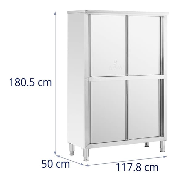 Royal Catering Köksskåp i rostfritt stål - 120 cm