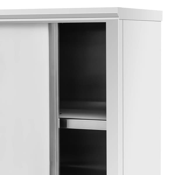 Royal Catering Skåp i rostfritt stål - 1200 x 500 x 1800 mm - 4 insatser - upp till 200 kg - Royal Catering