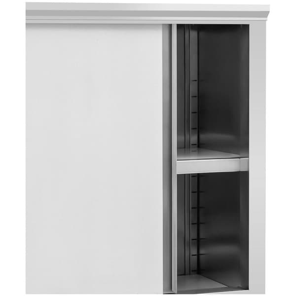 Royal Catering Skåp i rostfritt stål - 1200 x 500 x 1800 mm - 4 insatser - upp till 200 kg - Royal Catering