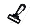Miniatyrbild 2 av 2: Kit inredning järnhandeln Innspiro - A15120404 - VELOX Karbinhake Rektangulär Plast Svart 32,2 mm 5u.