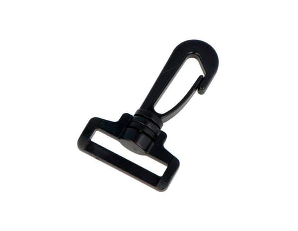Kit inredning järnhandeln Innspiro - A15120404 - VELOX Karbinhake Rektangulär Plast Svart 32,2 mm 5u.