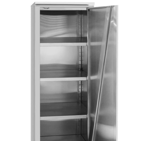 Diskskåp i rostfritt stål - 60 x 60 x 180 cm - Royal Catering