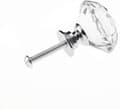 Miniatyrbild 3 av 5: INF Diamantformade knoppar i glas Transparent/Silver 8 st 4x3cm