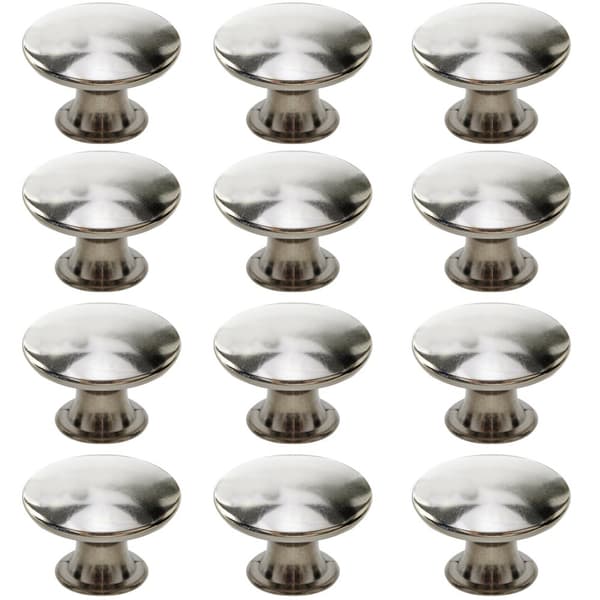 INF Skåpshandtag Lådhandtag med skruvar 12-pack Silver