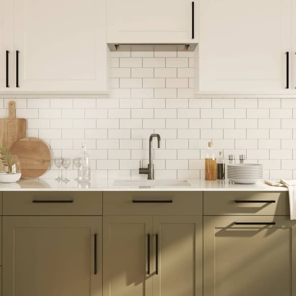 vidaXL Skåphandtag 5 st svart 224 mm rostfritt stål