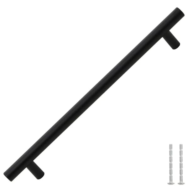 vidaXL Skåphandtag 5 st svart 192 mm rostfritt stål