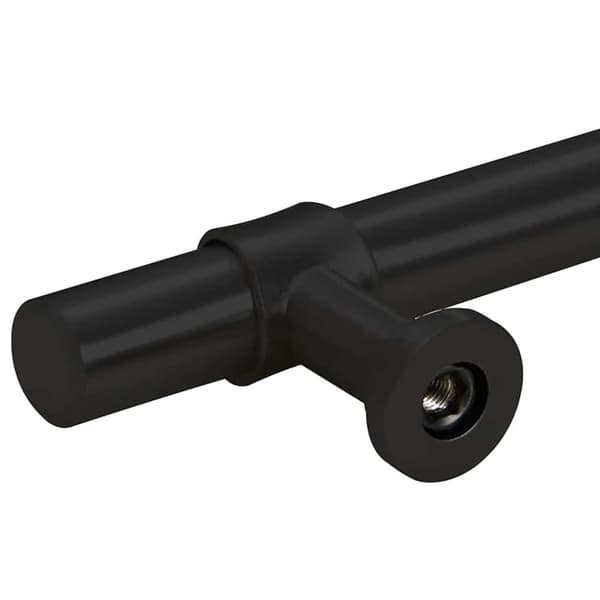 vidaXL Skåphandtag 5 st svart 224 mm rostfritt stål