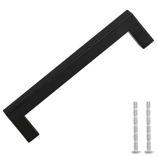 vidaXL Skåphandtag 10 st svart 128 mm rostfritt stål