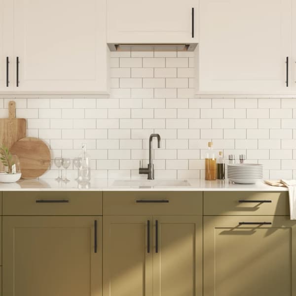 vidaXL Skaphåndtak 20 stk svart 128 mm rustfritt stål