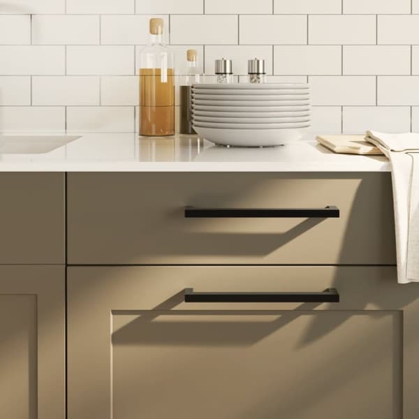 vidaXL Skåphandtag 20 st svart 224 mm rostfritt stål