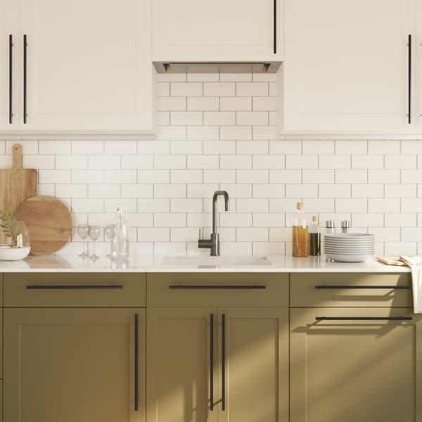 vidaXL Skåphandtag 20 st svart 320 mm rostfritt stål