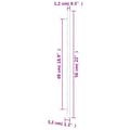 Miniatyrbilde 7 av 9: vidaXL Skaphåndtak 10 stk svart 480 mm rustfritt stål