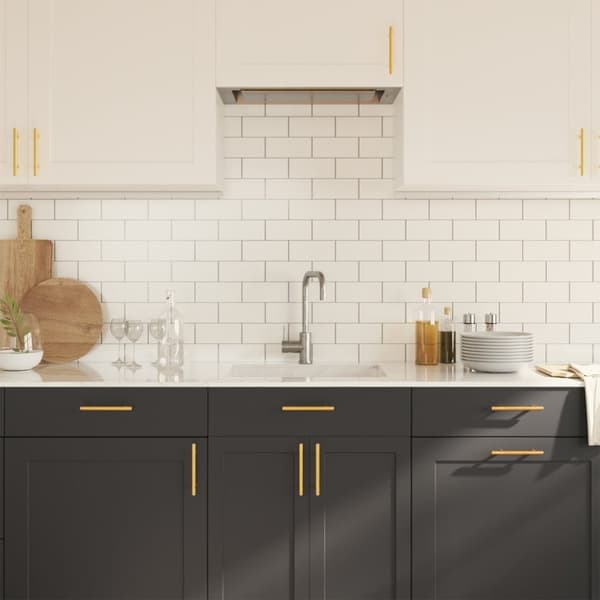 vidaXL skabshåndtag 20 stk. 96 mm rustfrit stål guldfarvet