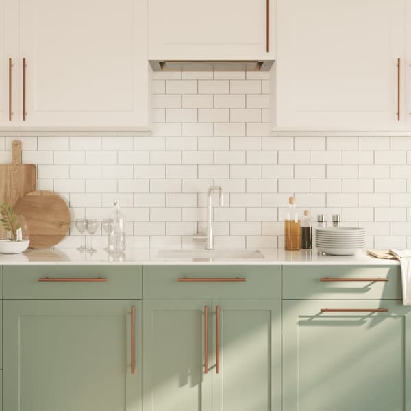 vidaXL skabshåndtag 5 stk. 224 mm rustfrit stål bronzefarvet