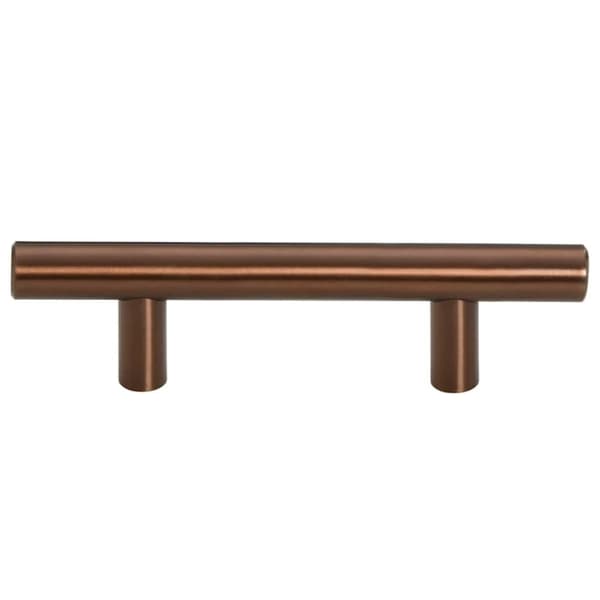 vidaXL skabshåndtag 10 stk. 64 mm rustfrit stål bronzefarvet