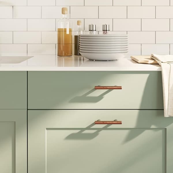 vidaXL skabshåndtag 10 stk. 64 mm rustfrit stål bronzefarvet