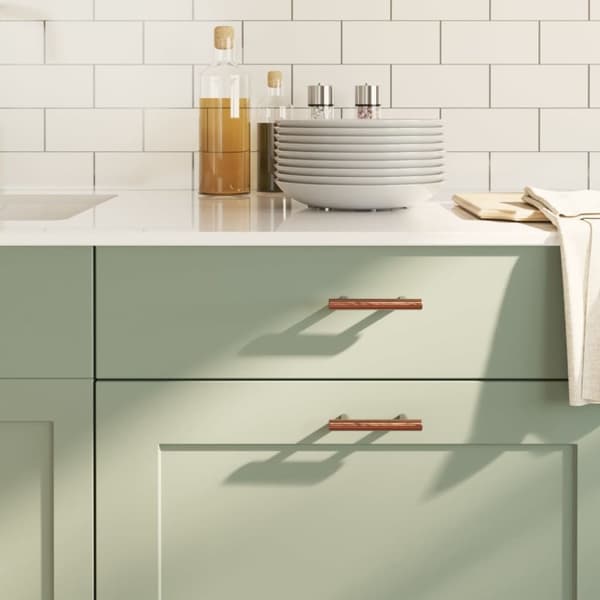 vidaXL skabshåndtag 20 stk. 64 mm rustfrit stål bronzefarvet
