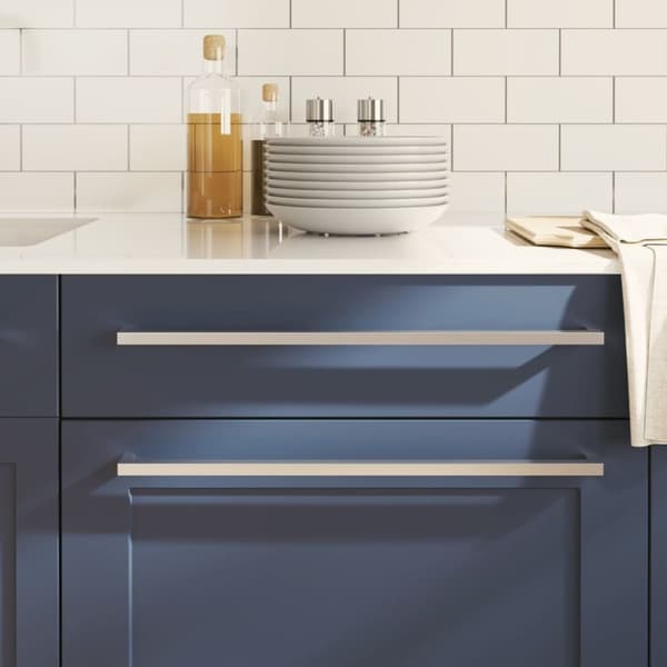 vidaXL skabshåndtag 10 stk. 480 mm rustfrit stål sølvfarvet