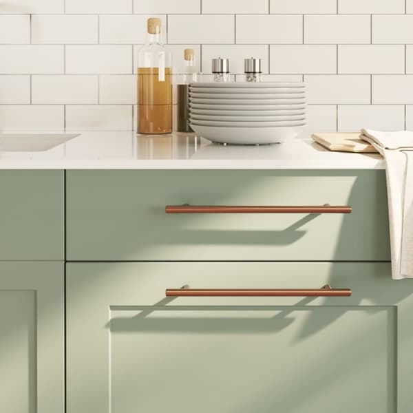 vidaXL skabshåndtag 20 stk. 224 mm rustfrit stål bronzefarvet
