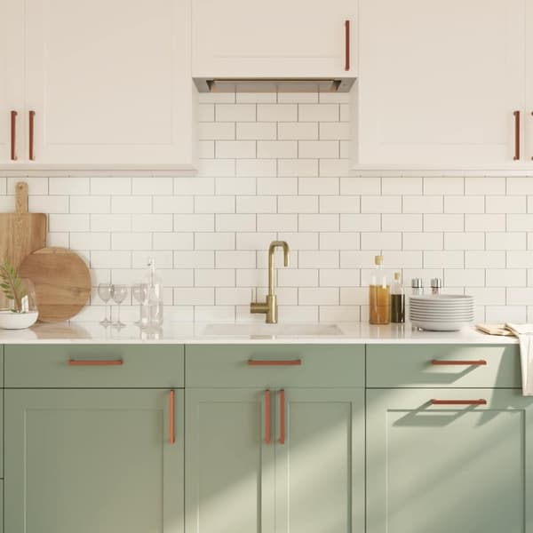 vidaXL skabshåndtag 10 stk. 160 mm rustfrit stål bronzefarvet