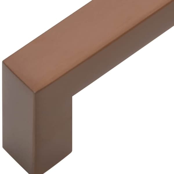 vidaXL skabshåndtag 10 stk. 160 mm rustfrit stål bronzefarvet