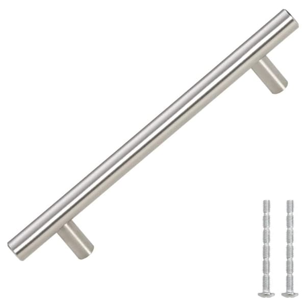 vidaXL skabshåndtag 10 stk. 128 mm rustfrit stål sølvfarvet